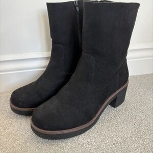 Papaya Black Heeled Boots